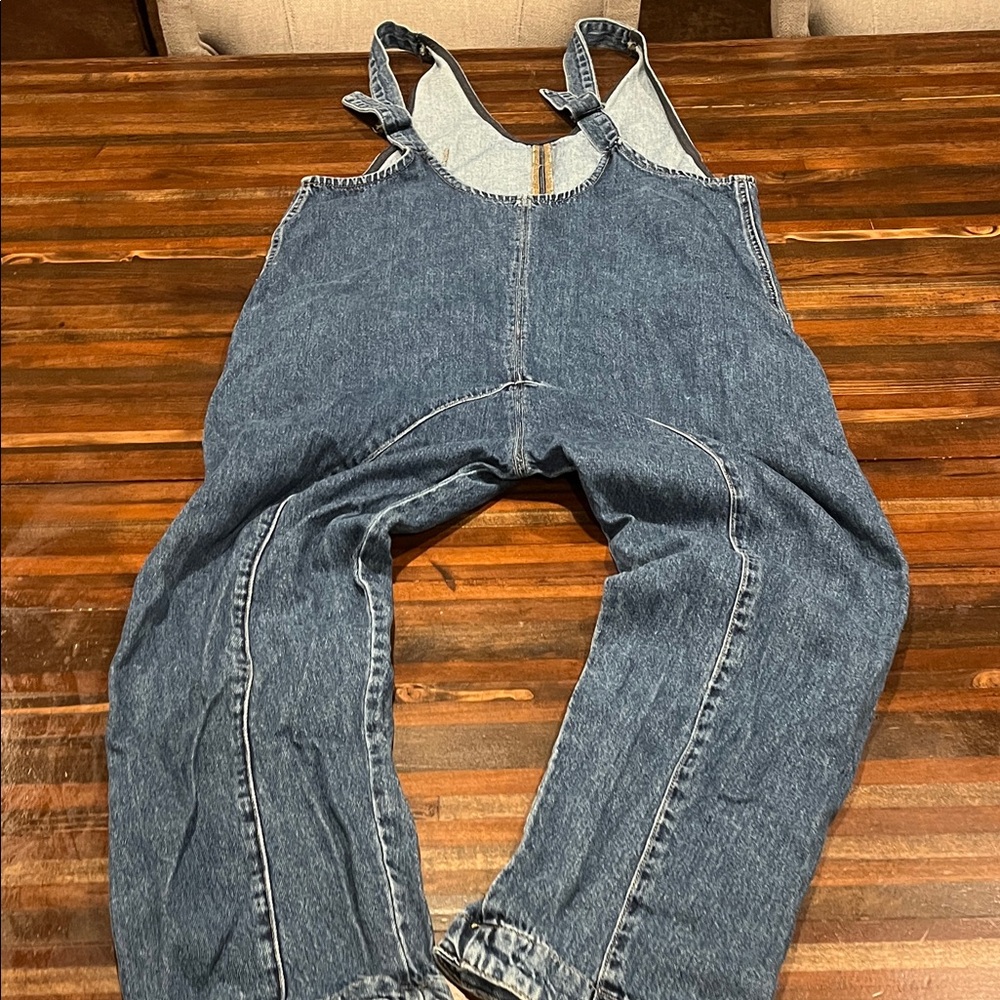 We The Free Blue Denim Overalls Jumpsuit - Picture 2 of 5